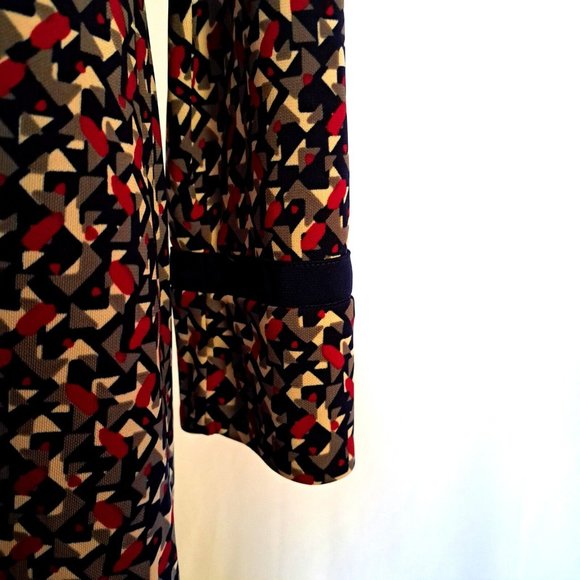 LAUREN RALPH LAUREN COLORFUL dress Sz Large STRETCHY FORMAL CASUAL CHIC STUNNING - Picture 6 of 12